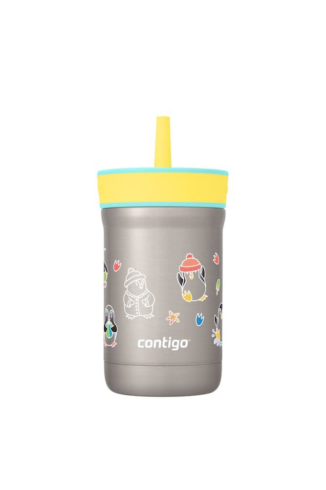 Kids Leighton Spill-Proof Stainless Steel Tumbler with Straw, 12oz H8