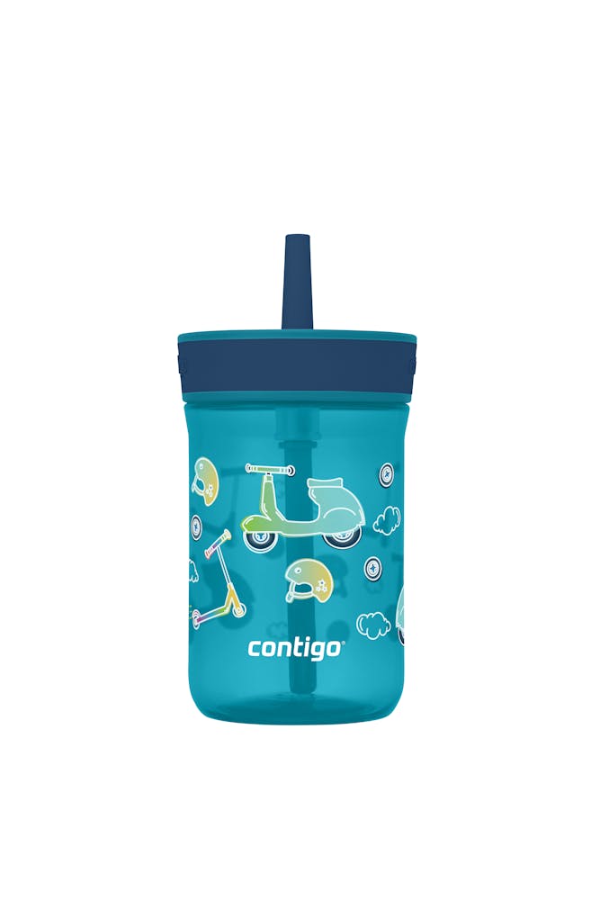 Kids’ Leighton Straw Tumbler with Spill-Proof Leak-Proof Lid, 14oz N9